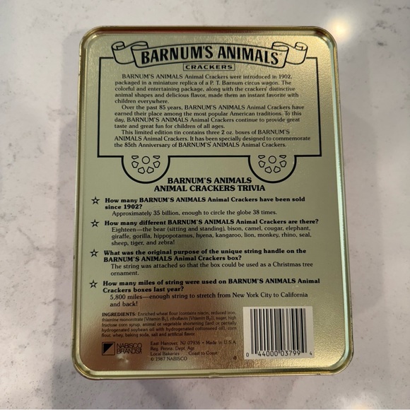 Vintage Barnum's Animals Crackers Tin Set - Picture 4 of 16